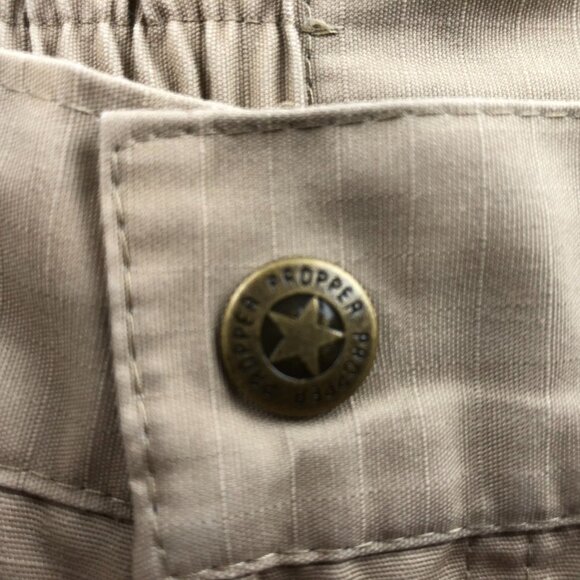 Propper Mens Cargo Pants Size 30x32 Tactical Utility Beige Ripstop Outdoors - Picture 15 of 16
